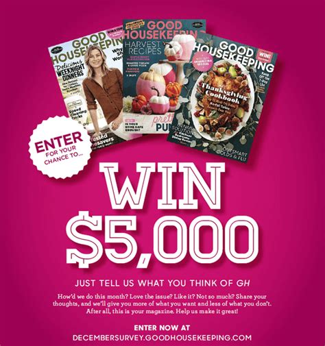 I was told i won a good housekeeping sweepstakes by phone .